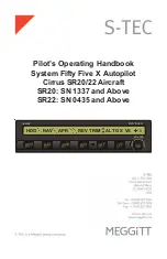 Preview for 1 page of Meggitt S-TEC Fifty Five X Pilot Operating Handbook