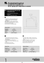 Preview for 21 page of meibes Edition 7 UK-Z Technical Information For Installation And Operation