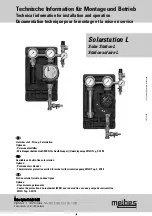 Предварительный просмотр 1 страницы meibes Solar Station L Technical Information For Installation And Operation