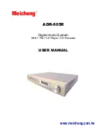 Meicheng ADR-605R User Manual preview