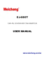 Предварительный просмотр 1 страницы Meicheng EJ-880T User Manual