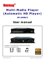 Предварительный просмотр 1 страницы Meicheng HD-1080K12 User Manual