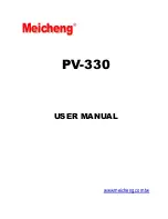 Meicheng PV-330 User Manual preview