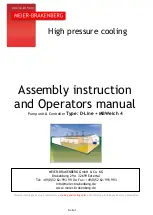 MEIER-BRAKENBERG D-Line + MBWeich 4 Assembly Instructions And Operator'S Manual preview