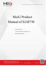 Preview for 1 page of MEIG SLM750 Series Product Manual