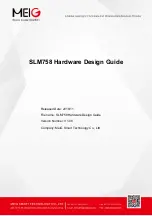 Preview for 1 page of MEIG SLM758 Hardware Design Manual