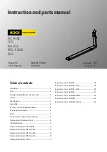 Preview for 1 page of Meijer KOOI-REACHFORKS RE2 Instructions And Parts Manual