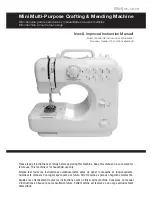 Preview for 1 page of Meijer Mini Multi-Purpose Crafting & Mending Machine Instruction Manual