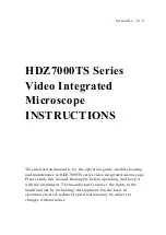 Meiji Techno HDZ7000TS Series Instruction Manual preview
