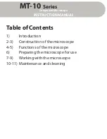 Preview for 2 page of Meiji Techno MT-10 Series Instruction Manual