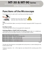 Preview for 5 page of Meiji Techno MT-30 Series Instruction Manual