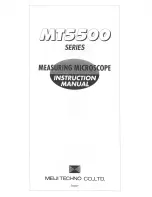 Meiji Techno MT5500 Instruction Manual preview