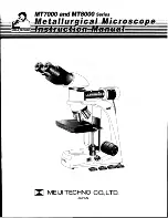 Meiji Techno MT7000 series Instruction Manual preview