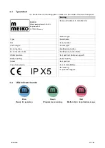 Предварительный просмотр 15 страницы Meiko 007DWUC1M2-10 Operating Instructions Manual