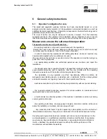 Предварительный просмотр 7 страницы Meiko GK 60 Operating Instructions Manual