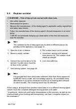 Preview for 34 page of Meiko TopLine Instructions For Use Manual