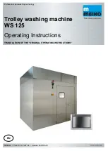 Meiko WS 125 Operating Instructions Manual предпросмотр