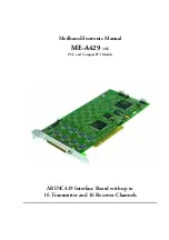 Preview for 1 page of Meilhaus Electronic ME-A429 Manual