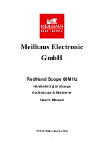 Preview for 1 page of Meilhaus Electronic RedHand Scope User Manual