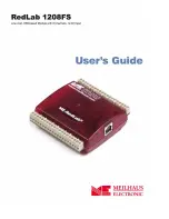 Meilhaus Electronic redlab 1208fs User Manual preview