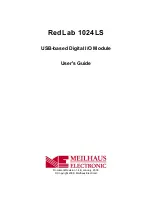 Предварительный просмотр 2 страницы Meilhaus RedLab 1024LS User Manual