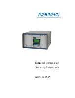 Предварительный просмотр 1 страницы Meinberg GEN170TGP Operating Instructions Manual