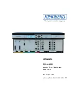 Meinberg IMS-M4000 Manual preview