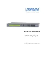 Meinberg LANTIME M300/GNS/RPS Technical Reference предпросмотр