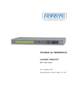 Meinberg LANTIME M300/RDT Technical Reference предпросмотр