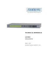 Meinberg LANTIME M300 Technical Reference preview
