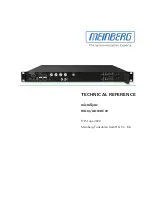 Предварительный просмотр 1 страницы Meinberg MicroSync Technical Reference