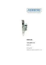 Предварительный просмотр 1 страницы Meinberg TCR180PEX-EL Manual