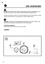 Preview for 37 page of Meireles MET 163 X Installation, Use And Maintenance Instructions