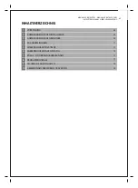 Preview for 63 page of Meireles MF 7606 X Installation, Use And Maintenance Handbook