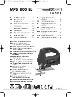 Предварительный просмотр 1 страницы MEISTER CRAFT LASER MPS 800 EL Translation Of The Original Operating Instructions