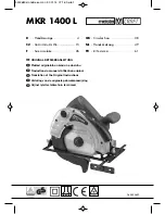 MEISTER CRAFT MKR 1400 L Translation Of The Original Instructions предпросмотр