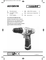 Meister AS108VM Translation Of The Original Instructions предпросмотр