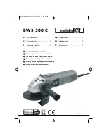 Предварительный просмотр 1 страницы Meister BWS 500 C Operating Instructions Manual