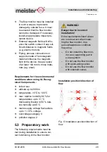 Предварительный просмотр 29 страницы Meister DWG Series Operating Instructions Manual