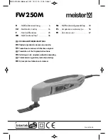 Meister FW250M Translation Of The Original Instructions preview