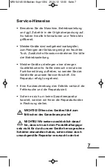 Preview for 7 page of Meister HP10 Operating Instructions Manual