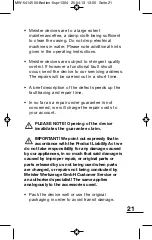 Preview for 21 page of Meister HP10 Operating Instructions Manual