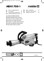 Meister MDH1700-1 Original Instructions Manual preview