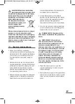 Preview for 37 page of Meister MET16-16 Translation Of The Original Instructions