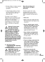 Preview for 47 page of Meister MPH1400-1 Translation Of The Original Instructions