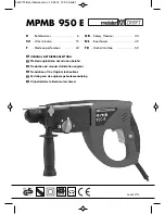 Meister MPMB 950 E Translation Of The Original Instructions preview