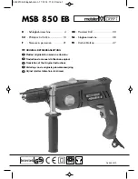 Meister MSB 850 EB Instructions Manual preview