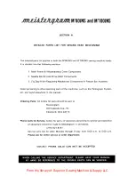 Preview for 41 page of Meistergram M'100-JNS Instruction Manual And Parts Book