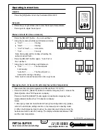 Предварительный просмотр 2 страницы meitav-tec FMT24-SUPER Owner'S Manual & Technician Settings