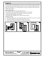 Предварительный просмотр 4 страницы meitav-tec FMT24-SUPER Owner'S Manual & Technician Settings